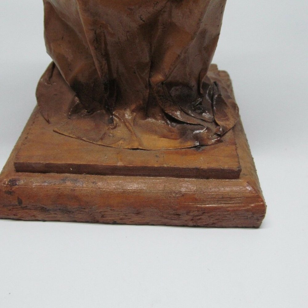Vtg Paper Mache Folk Art Figurine - Picture 8 of 9